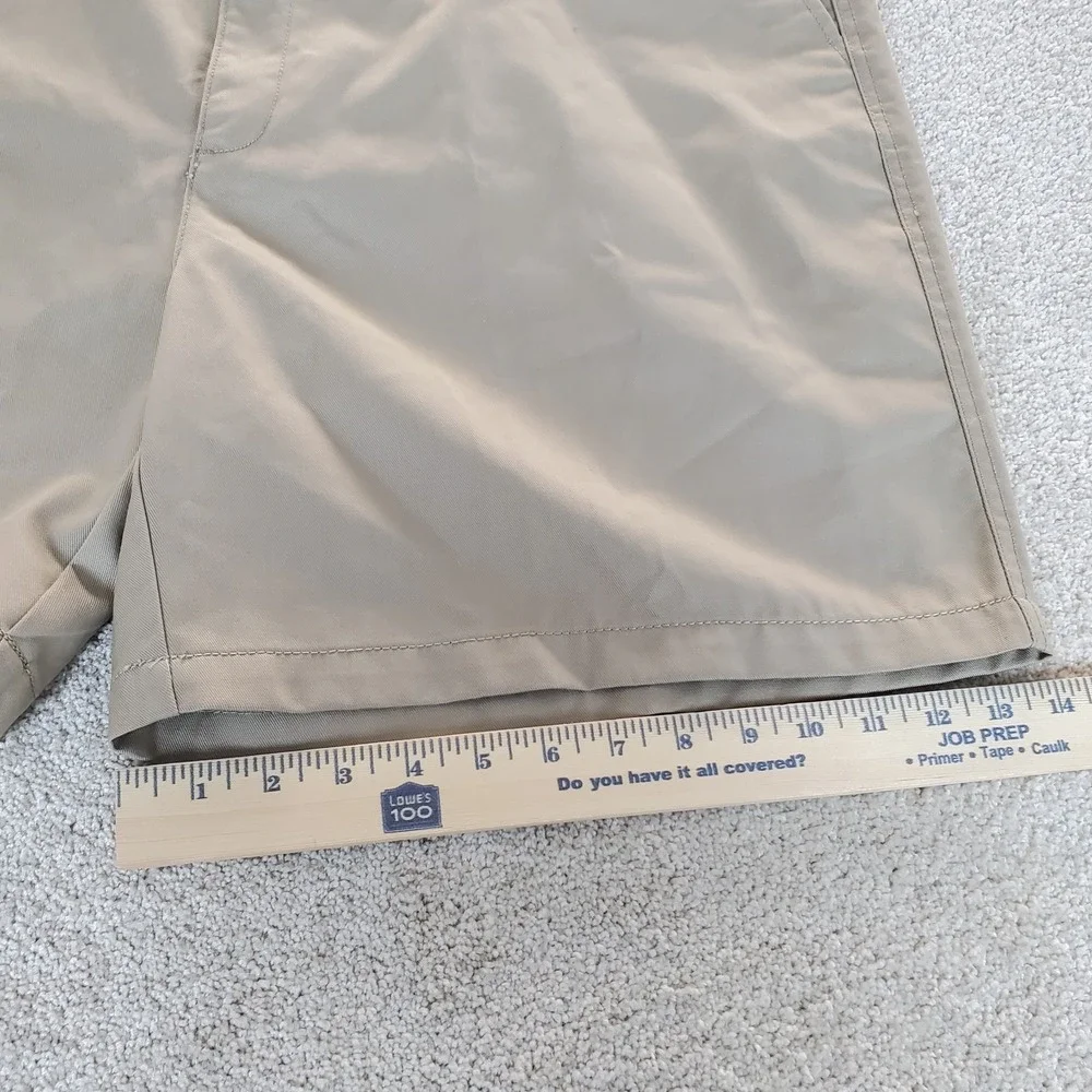 TownCraft Men's Chino Shorts Tan Size 44 Actually Measures 43 Elastic Back NWTGS